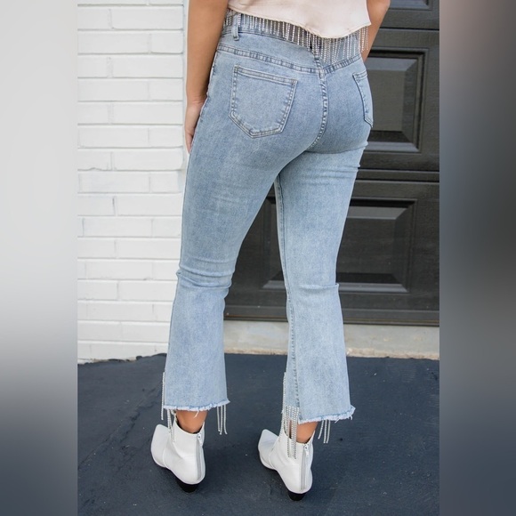 NWT Juliana’s | Rhinestone Jeans | Size Large - Picture 2 of 7